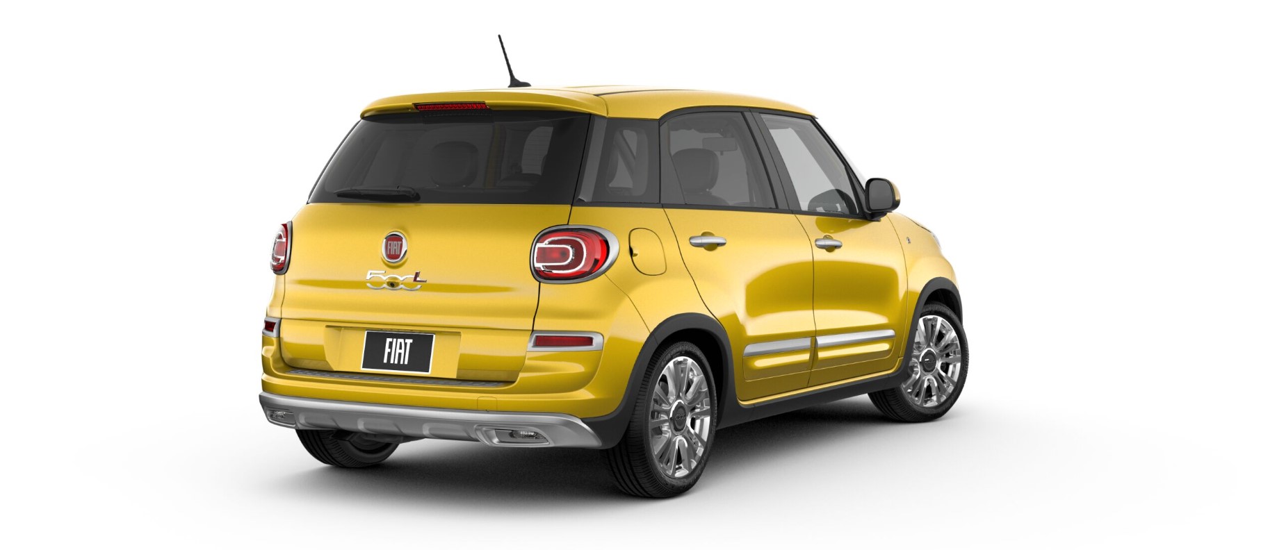 2018 FIAT 500L Yellow Rear Exterior Picture